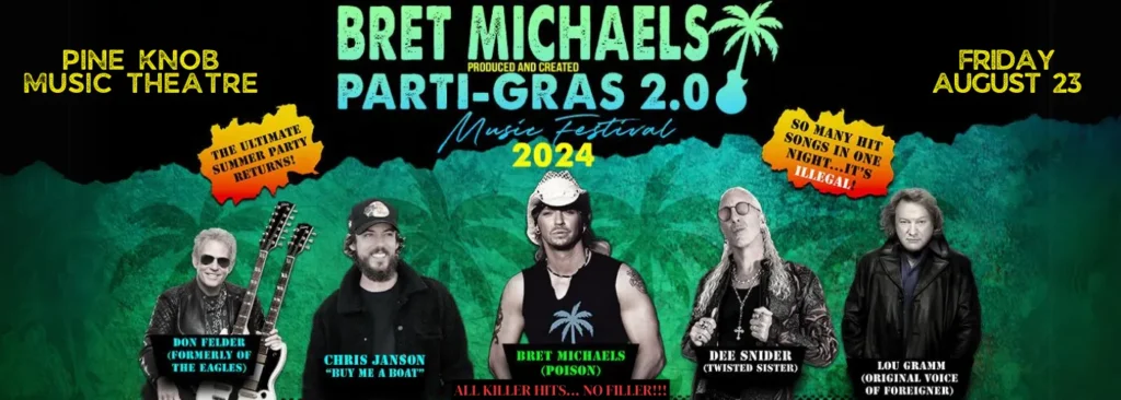 Bret Michaels at Pine Knob Music Theatre