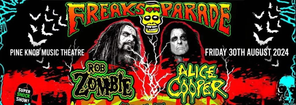 Rob Zombie & Alice Cooper at Pine Knob Music Theatre