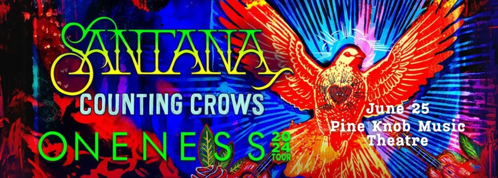 Santana & Counting Crows at Pine Knob Music Theatre